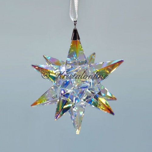 Swarovski Crystal | Silver Crystal | Christmas | Star 3D Ornament - Aurora Borealis | 5283480